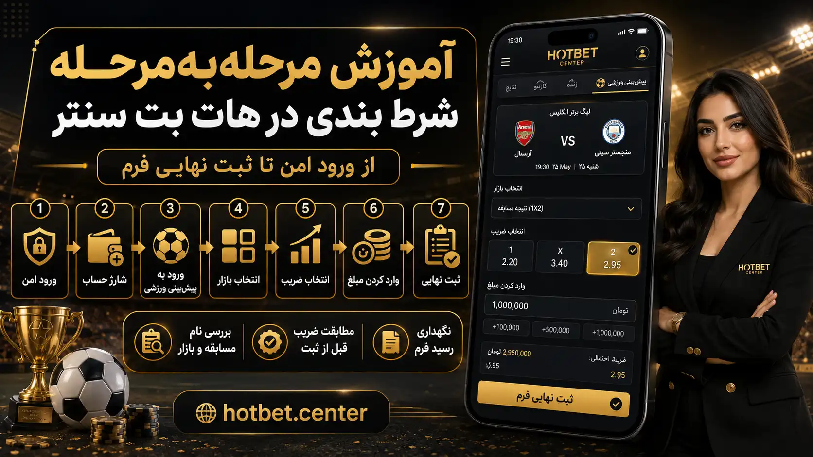 آموزش مرحله به مرحله شرط بندی درهات بت